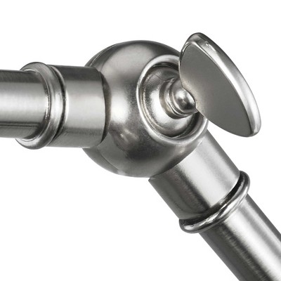 Hinton Nickel Swing Arm Wall Light with Vintage Brass Finish