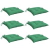 vidaXL Pallet Cushions 6 pcs Green 19.7"x19.7"x2.8" Oxford Fabric - 3 of 4