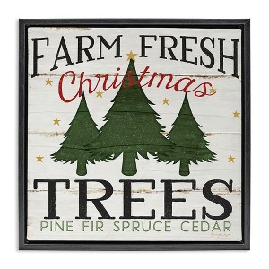 Stupell Industries Farm Fresh Christmas Trees, 25" x 25" - 1 of 4
