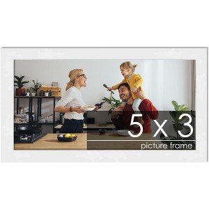 PosterPalooza | 5x3 Wood Frame with UV Acrylic, 6 Finishes: Black, White, Bronze, Silver, Wood, Mahogany - 1 of 4