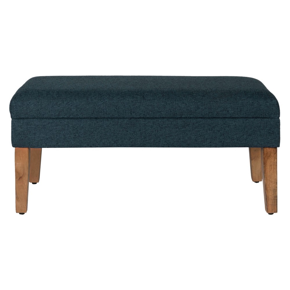 Photos - Chair Storage Bench Navy - HomePop