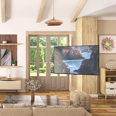 FlexiMount Black Steel Full-Motion Corner TV Mount for 37"-70"