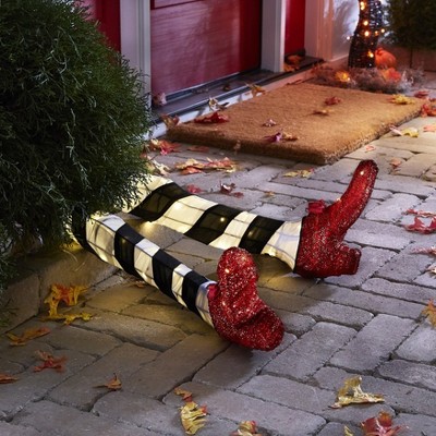 BrylaneHome 38"L Pre-Lit Wicked Witch Legs