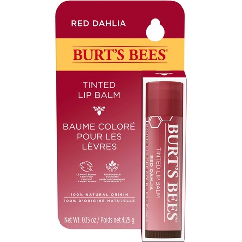 Burt's Bees Tinted Lip Balm - Red Dahlia Blister - 0.15oz - image 1 of 4