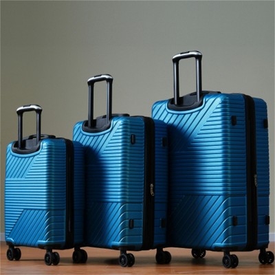 BEAFUP Hardshell Luggage Sets 3 Piece Double Spinner 8 Wheels Suitcase with TSA Lock Lightweight 20''24''28''