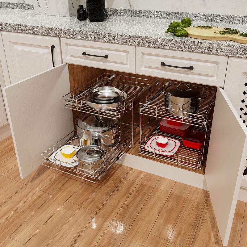 HOMLUX Pull-Out 2 Tier Home Organizer, 5 of 7