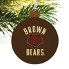 Brown University Bears Logo Wood Christmas Tree Holiday Ornament - 4 of 4