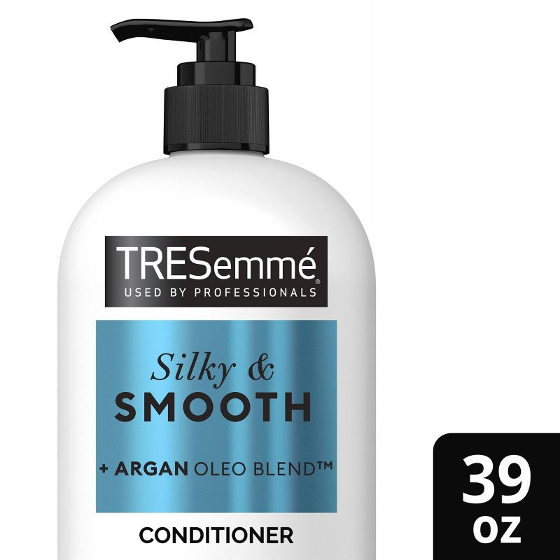Tresemme Silky &#38; Smooth Anti-Frizz Conditioner with Pump For Frizzy Hair - 39 fl oz, 1 of 9
