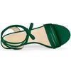 Allegra K Women's Lace Up Suede Heels Stiletto High Heels Sandals - 4 of 4