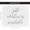 Darware White Gift Certificates Available Sign, Wood Retail Store Sign for Gift Cards / Certificates - 2 of 4