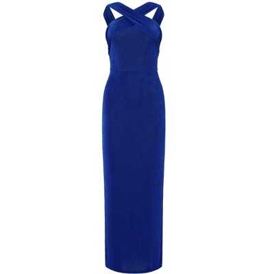 INSPIRE CHIC Women's Sleeveless Split Hem Cocktail Party Bodycon Maxi Dress