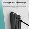 NicBex Shower Door Frameless Tub Door Modern Pivot Shower Door Panel with  1/4" (6mm) Thick SGCC Tempered Glass for Bathroom - 3 of 4