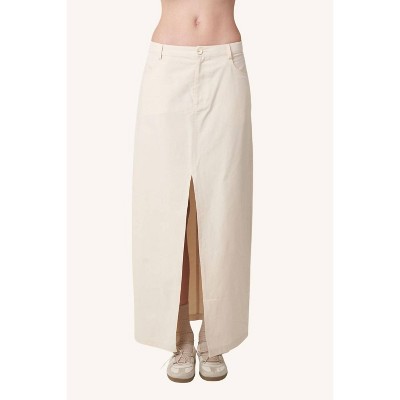 Women's Khaki Midi Skirt - find me now