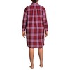 Lands' End Women's Flannel Long Sleeve Sleepshirt Nightgown - 2 of 3