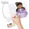 Big Dot of Happiness Princess Thank You Cards with Envelopes, Purple Flat Princess Birthday Party Blank Thank You Note Cards, Set of 12 - 2 of 4