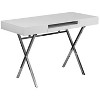 Flash Furniture 44.25''W x 21.625''D White Computer Desk with Keyboard Tray and Drawers - 3 of 4