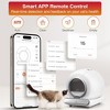Smart Automatic Self-Cleaning Cat Litter Box, APP Control Covered Litter Box for Multiple Cats, Ultra Odor Control & Touch-Free Cleaning, White - 2 of 4