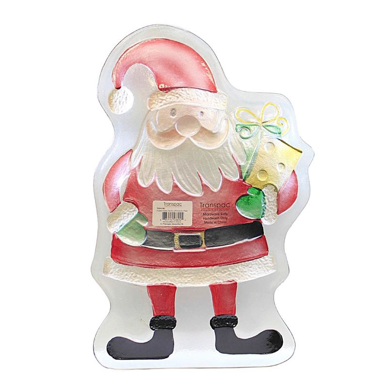 18.0 Inch Santa With Presents Platter Christmas Claus Serving Platters, 3 of 4