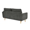67.7" Wide Mid-Century Modern Tufted Loveseat Sofa with Splayed Wooden Legs, Polyester Upholstery, and Retro Style - 4 of 4