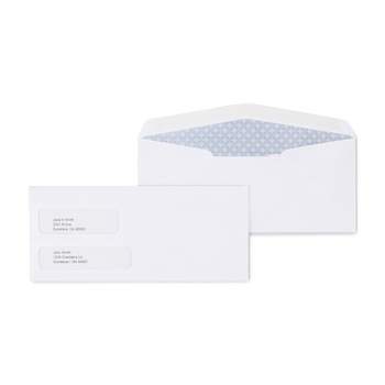 MyOfficeInnovations #10 Envelope Double Window Security-Tint Gummed Envelopes 500/Box 892095