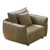Sapphtopaz Modern Chenille Sofa,Sectional Couch with Pillows Thickly Padded Seat Couches for Living Room,Bedroom,Office,Apartment - 4 of 4