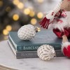 Whisen D3.9X4.3"H Christmas Ball Ornaments, Glass Decorative Hanging Ball Christmas Tree Ornaments, Set of 6 - 4 of 4