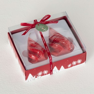 4" Vance Kitira Christmas Tree Candle Set of 2