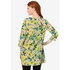 Woman Within Plus Size Perfect Printed Three-Quarter-Sleeve Scoopneck Tunic - 3 of 4