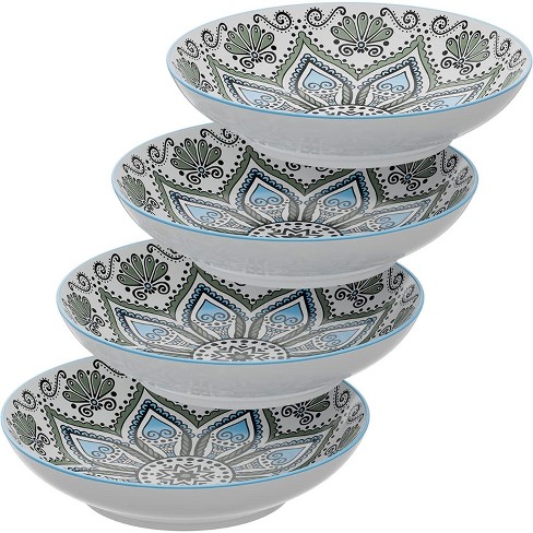 American Atelier Soup Bowls With Handles, Set Of 4, Glazed French Onion Soup  Bowl, Stackable Serving Bowls For Stew, Pasta, Chili, Assorted Blue : Target