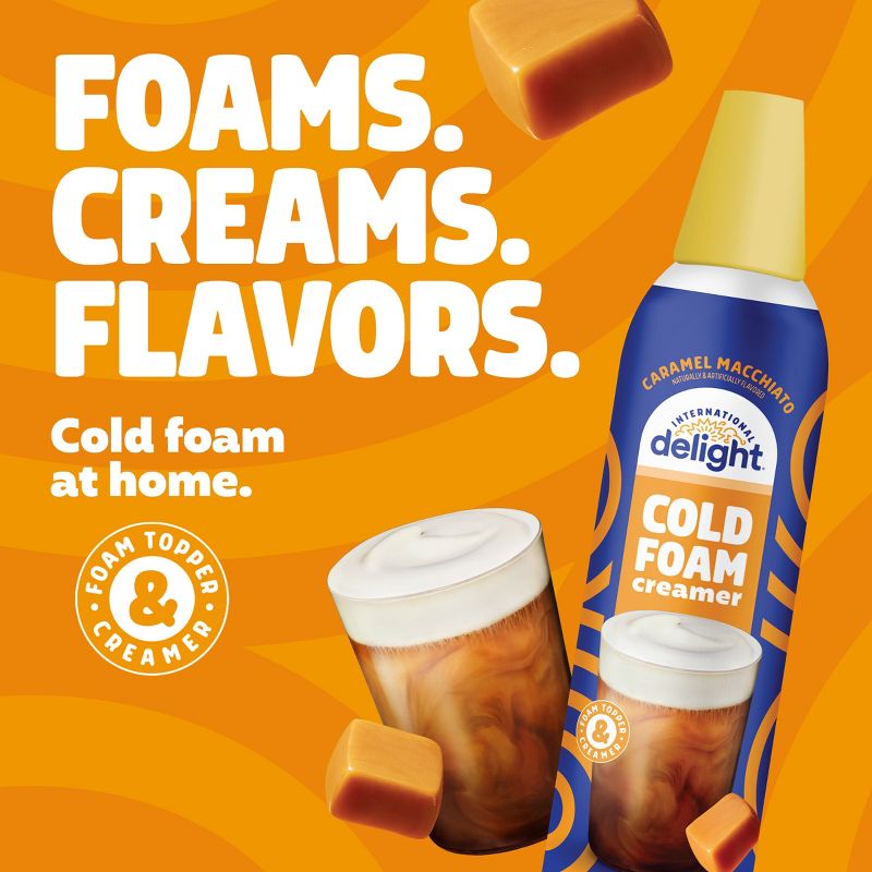 International Delight Cold Foam Caramel Macchiato Coffee Creamer - 14fl oz, 4 of 12