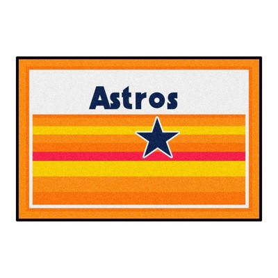 MLB Houston Astros 4'x6' 1984 Retro Collection Plush Area Rug