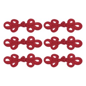 Unique Bargains Elegant Traditional Knots Frog Buttons for DIY Sewing Coats Sweater 6 Pcs - 1 of 4
