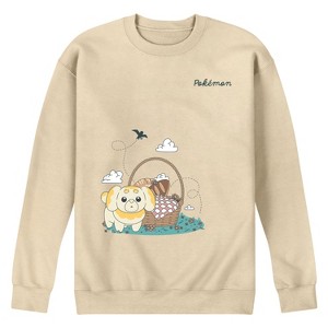 Men's - Pokémon - Fidough Picnic  Faux Multi Graphic Fleece Sweatshirt - 1 of 3
