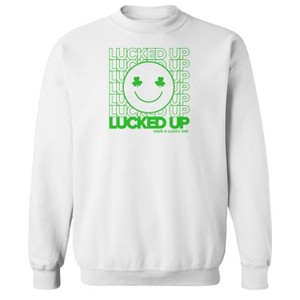 Rerun Island Men's Feeling Lucky 2 Long Sleeve Graphic Cotton Sweatshirt - 1 of 1