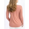 Women's Long Sleeve Nursing Top - Angel Maternity - 3 of 4