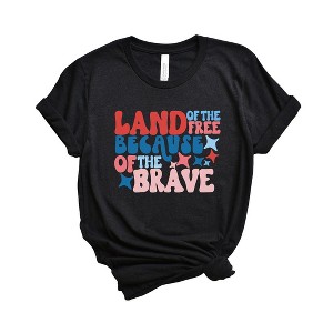 Simply Sage Market Women's Land Of The Free Bubble Short Sleeve Graphic Tee - 1 of 4