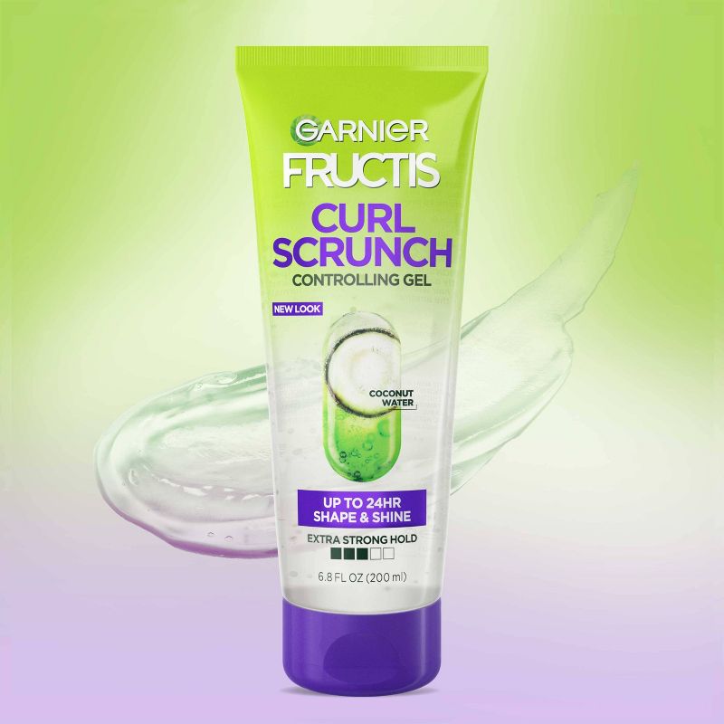 Garnier Fructis Style Curl Scrunch Extra Strong Hold Controlling Gel - 6.8 fl oz, 2 of 9