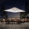 10FT Solar Cantilever Patio Umbrella – 360° Rotation, Windproof Base Included & UPF50+ UV Protection (Rectangular) - 3 of 4