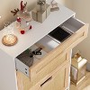 Whizmax Shoe Cabinet with 2 Flip Drawers, Freestanding Shoe Cabinet Organizer with Metal Legs, Shoes Storage Cabinet for Entryway, Shoe Rack Cabinet - 4 of 4
