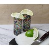 Dos Sueños Mexican Hand Blown Glassware Combo Set - Confetti Rock Design Tequila Shot Glasses Set of 12 - 3 of 4