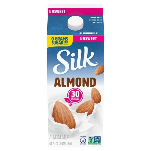 Silk Unsweetened Almond Milk - 0.5gal - image 1 of 4