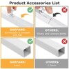 GARPROVM 6.6FT White Square Wedding Arch Stand Arbor for Outdoor Events - 4 of 4