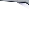 HomeRoots 87" Clear and Silver Glass and Metal Cross Leg Base Dining Table - 4 of 4
