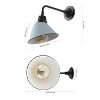 JONATHAN Y Croydon Farmhouse Industrial Indoor/Outdoor Iron LED Gooseneck Arm Outdoor Sconce - 4 of 4