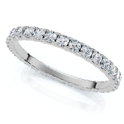 Pompeii3 5/8 cttw Diamond Eternity Ring Womens Stackable Round 14k White Gold Band