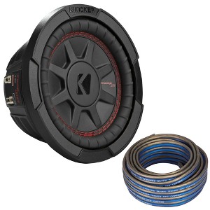 Kicker 48CWRT674 CompRT 6.75" Subwoofer, DVC, 4-ohm - Includes Speaker Wire - 1 of 4