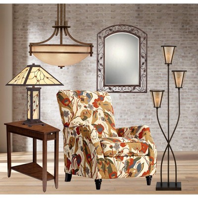 Eden Park French Bronze 40" Rectangular Beveled Wall Mirror