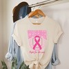 Simply Sage Market Women's Pink Ribbon Warrior Short Sleeve Graphic Tee - 3 of 3