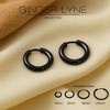 Stainless Steel Hoop Earrings by Ginger Lyne Huggie Style for Lobe Cartilage Piercing Body Jewelry - 2 of 4