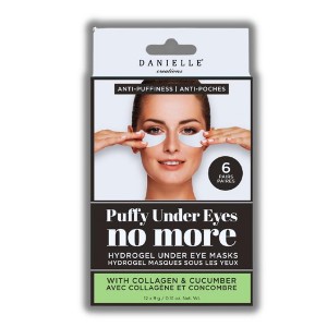 Danielle Creations Puffy Under Eyes NO MORE | Collagen & Cucumber Hydrogel Under Eye Masks (12x2.69/0.09 oz) - 1 of 2